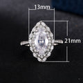 Hot Selling Olive Marquise Zircon Ring For Women, Light Luxury Women's Ring view 5