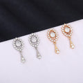 French Niche Winter Tassel Zircon Drop Earrings For Women Gentle Elegant Fashion Jewelry view 2