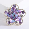 Alloy Rhinestone Flower Brooch Pin For Suits And Elegant Apparel view 6