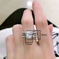 New Oval Women's Ring Luxury Micro Pave Zircon Finger Ring Cross Border Dropshipping Jewelry view 5