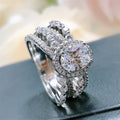 New Oval Women's Ring Luxury Micro Pave Zircon Finger Ring Cross Border Dropshipping Jewelry view 3