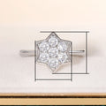 Minimalist Tiny Star Thin Ring Copper Zircon Hexagram Women's Ring Cross Border Jewelry view 5