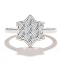 Minimalist Tiny Star Thin Ring Copper Zircon Hexagram Women's Ring Cross Border Jewelry view 2