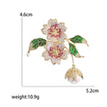Alloy Zircon Flower Brooch Pin For Suits And Coats view 5