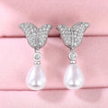 Creative Mermaid Tail Faux Pearl Drop Earrings For Women, Elegant Celebrity Style Ear Jewelry view 3
