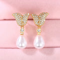 Creative Mermaid Tail Faux Pearl Drop Earrings For Women, Elegant Celebrity Style Ear Jewelry view 6