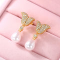 Creative Mermaid Tail Faux Pearl Drop Earrings For Women, Elegant Celebrity Style Ear Jewelry view 2