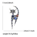 Alloy Rhinestone Cat Brooch Pin For Coats And Blazers view 5