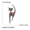 Alloy Rhinestone Cat Brooch Pin For Coats And Blazers view 6