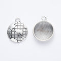 Zinc Alloy Earth Charm Pendant for DIY Necklace Bracelet Jewelry Making view 3