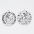 Zinc Alloy Roman Coin Charm Pendant for DIY Necklace Bracelet Jewelry Making view 2