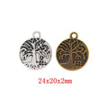 Zinc Alloy Tree Of Life Charm Pendant for DIY Necklace Bracelet Jewelry Making view 1