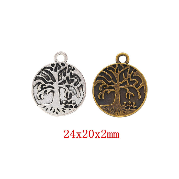 Zinc Alloy Tree Of Life Charm Pendant for DIY Necklace Bracelet Jewelry Making