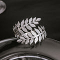 European American Metal Leaf Arm Cuff Creative Roman Branch Open Adjustable Bracelet Jewelry view 3