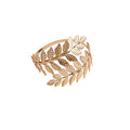 European American Metal Leaf Arm Cuff Creative Roman Branch Open Adjustable Bracelet Jewelry view 5