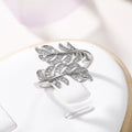 European American Plant Flower Series Leaf Index Finger Ring, Natural Fashion Women's Jewelry view 6