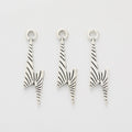Zinc Alloy Lightning Bolt Charm Pendant for DIY Necklace Bracelet Jewelry Making view 2