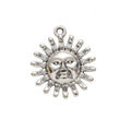 Zinc Alloy Sun Charm Pendant No.273703 for DIY Necklace Bracelet Jewelry Making view 2