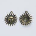 Zinc Alloy Sun Charm Pendant No.273703 for DIY Necklace Bracelet Jewelry Making view 5