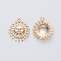 Zinc Alloy Sun Charm Pendant No.273703 for DIY Necklace Bracelet Jewelry Making view 4