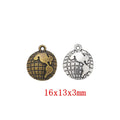 Zinc Alloy Earth Charm Pendant No.573773 for DIY Necklace Bracelet Jewelry Making view 1