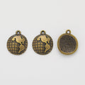 Zinc Alloy Earth Charm Pendant No.573773 for DIY Necklace Bracelet Jewelry Making view 2