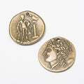 Zinc Alloy Woman Head Charm Pendant for DIY Necklace Bracelet Jewelry Making view 2