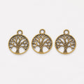 Zinc Alloy Tree Of Life Charm Pendant No.366124 for DIY Necklace Bracelet Jewelry Making view 2