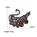 Crystal Rhinestone Alloy Swan Brooch Pin For Coats And Apparel view 5