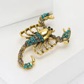 Alloy Rhinestone Scorpion Brooch Pin For Suit And Shirt Decoration view 3
