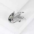 Alloy Abalone Shell Swan Brooch For Fashion Animal Clothing Accessories view 3