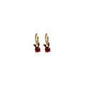 Elegant Red Crystal Rabbit Hoop With Rhinestone Pave Alloy Bunny Charm Cute Luxury Women's Earrings view 5
