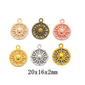 Zinc Alloy Sun Charm Pendant No.486632 for DIY Necklace Bracelet Jewelry Making view 1
