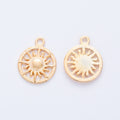 Zinc Alloy Sun Charm Pendant No.486632 for DIY Necklace Bracelet Jewelry Making view 3
