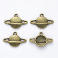 Zinc Alloy Planet Charm Pendant No.142223 for DIY Necklace Bracelet Jewelry Making view 2