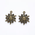 Zinc Alloy Sun Charm Pendant No.559773 for DIY Necklace Bracelet Jewelry Making view 3
