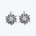 Zinc Alloy Sun Charm Pendant No.559773 for DIY Necklace Bracelet Jewelry Making view 2