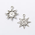 Zinc Alloy Sun Charm Pendant No.703190 for DIY Necklace Bracelet Jewelry Making view 2