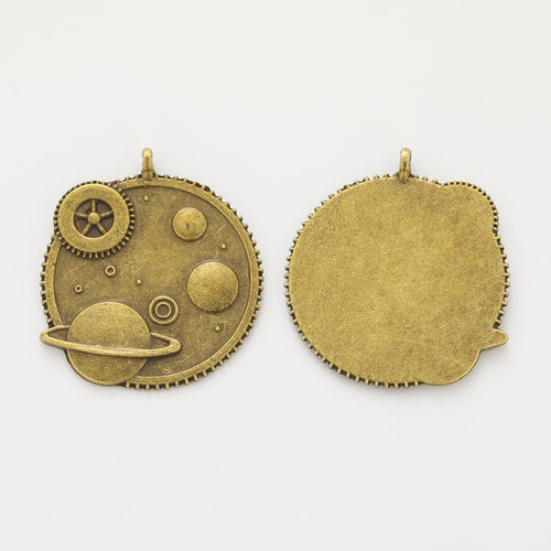 Vintage Zinc Alloy Planet Charm Pendant DIY Jewelry Accessories For Bracelets And Necklaces 2041