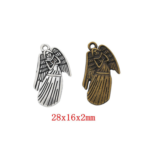 Vintage Zinc Alloy Angel Charm Pendant DIY Jewelry Accessories For Bracelets And Earrings 1248
