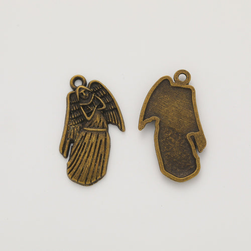 Vintage Zinc Alloy Angel Charm Pendant DIY Jewelry Accessories For Bracelets And Earrings 1248