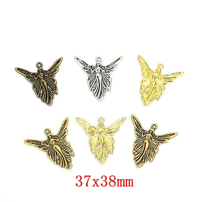 Zinc Alloy Angel Charm Pendant No.972255 for DIY Necklace Bracelet Jewelry Making