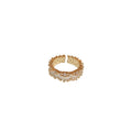 Pearl Zircon Letter Open Ring For Women view 5
