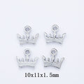 Antique Silver Zinc Alloy Crown Charm Pendant for DIY Necklace Bracelet Jewelry Making view 1