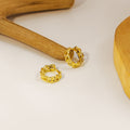 Elegant S925 Silver Needle Chain Hoop Huggie, Minimalist Hollow Link Short Cuff Stud Earrings view 4