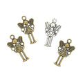 Zinc Alloy Angel Charm Pendant No.129204 for DIY Necklace Bracelet Jewelry Making view 4