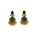 Vintage Ethnic Round Teardrop Crystal Rhinestone Pearl Tassel Alloy Chandelier Drop Earrings view 5