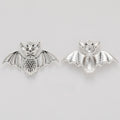 Antique Silver Zinc Alloy Bat Charm Pendant for DIY Necklace Bracelet Jewelry Making view 1
