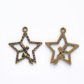 Zinc Alloy Star Angel Charm Pendant for DIY Necklace Bracelet Jewelry Making view 2
