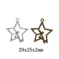 Zinc Alloy Star Angel Charm Pendant for DIY Necklace Bracelet Jewelry Making view 1
